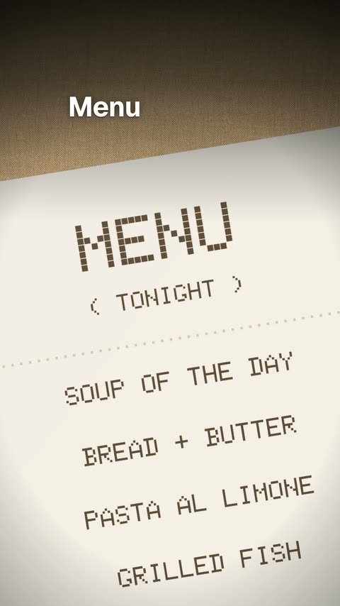"Menu too dark?" The menu really dims.